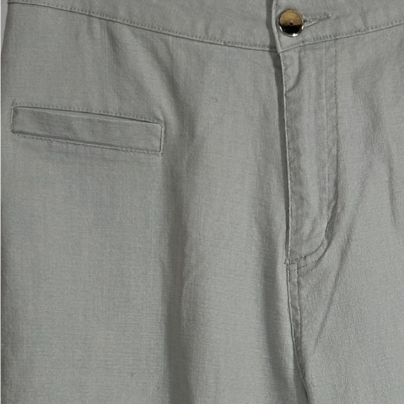 Estherbella XL gray pants, cotton/poly, crop, lightweight, spring, summer - Picture 7 of 9